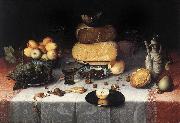 DIJCK, Floris Claesz van Still-Life with Cheesesv   sdd China oil painting reproduction